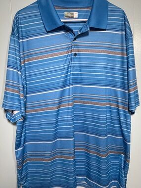 Hogan Blue Striped Polo Shirt